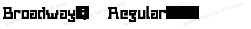Broadway_Q Regular字体转换